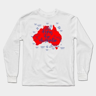 Pray for australia Long Sleeve T-Shirt